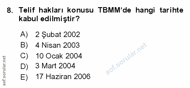 Soru 8