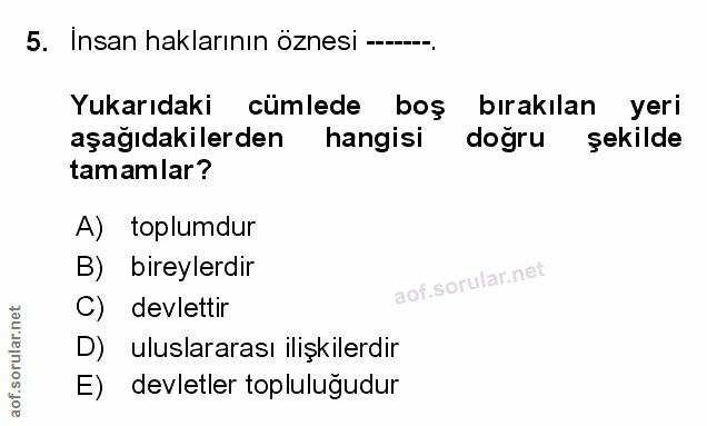 Soru 5