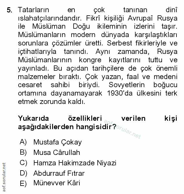 Soru 5