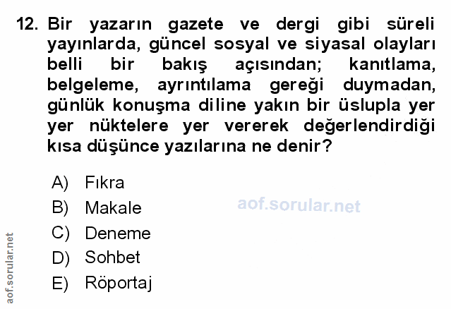 Soru 12