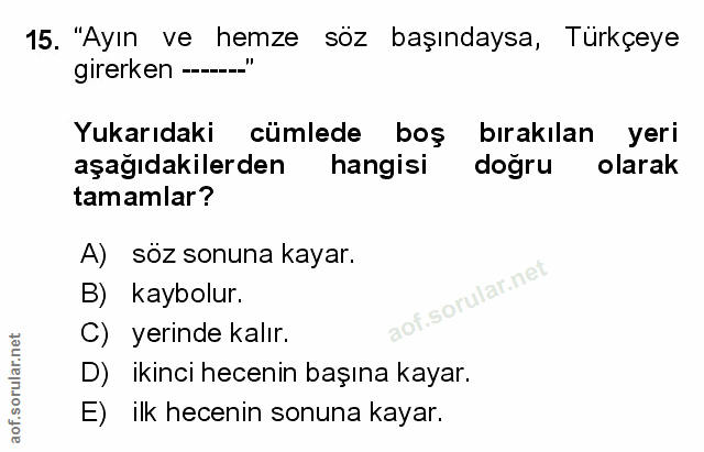 Soru 15