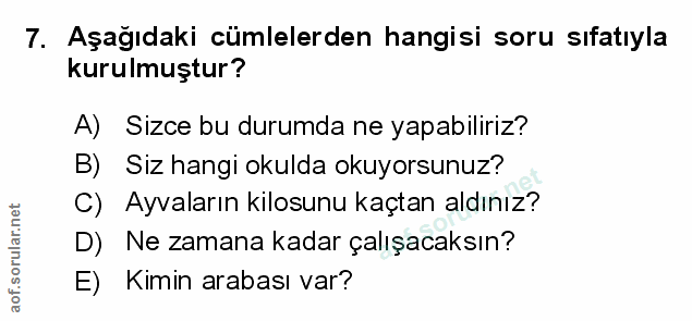 Soru 7