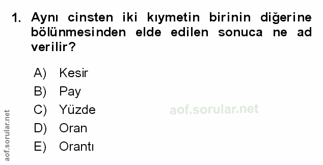 Soru 1
