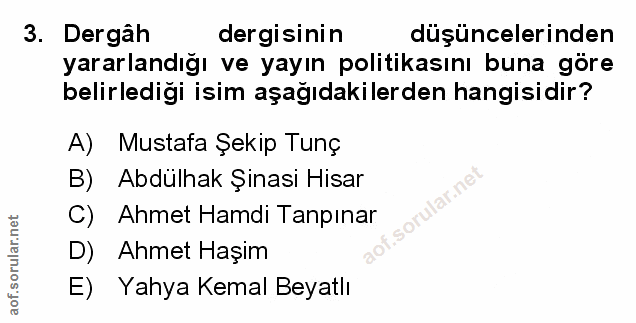 Soru 3