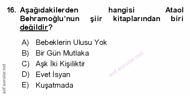 Soru 16