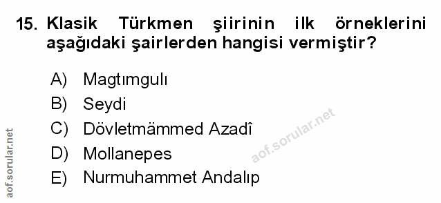 Soru 15