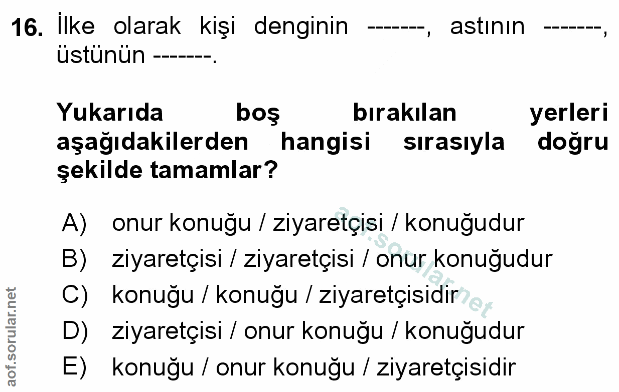 Soru 16