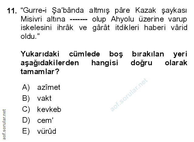 Soru 11