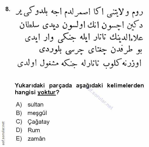 Soru 8