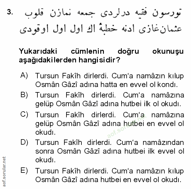 Soru 3