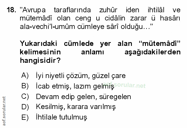 Soru 18