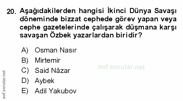 Soru 20