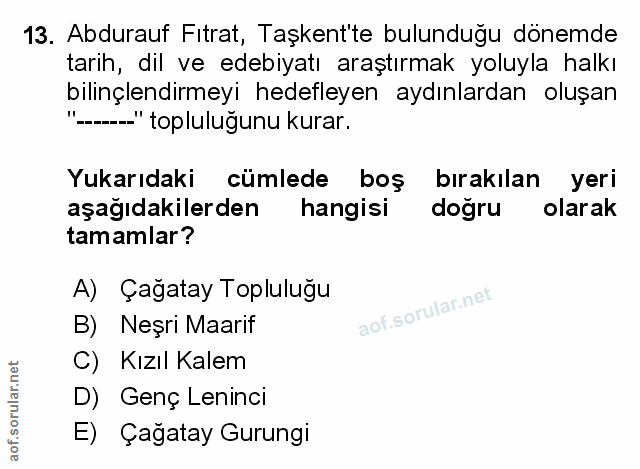 Soru 13