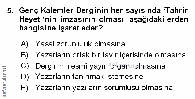 Soru 5