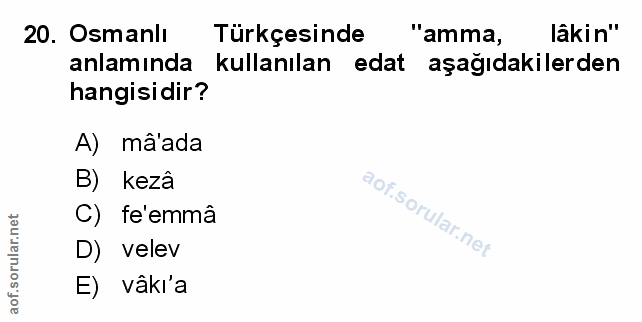 Soru 20