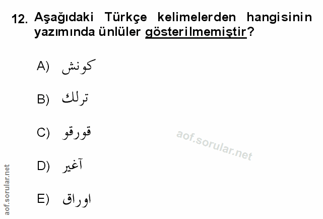 Soru 12