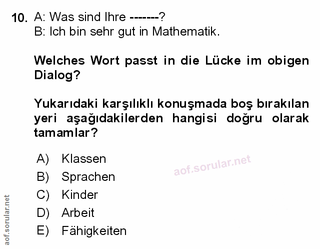 Soru 10