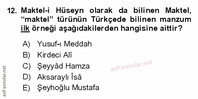 Soru 12