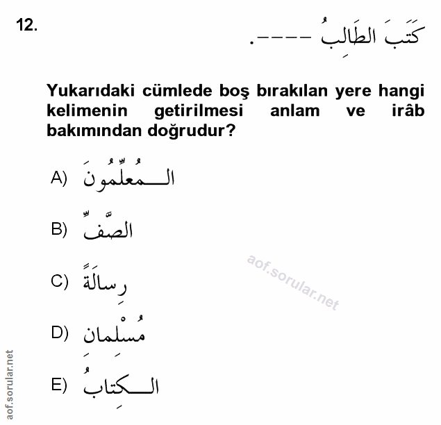 Soru 12