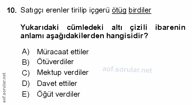 Soru 10