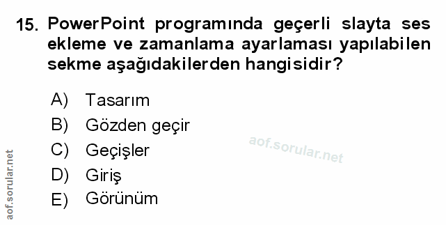 Soru 15