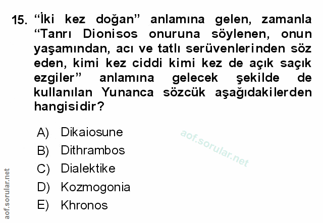 Soru 15