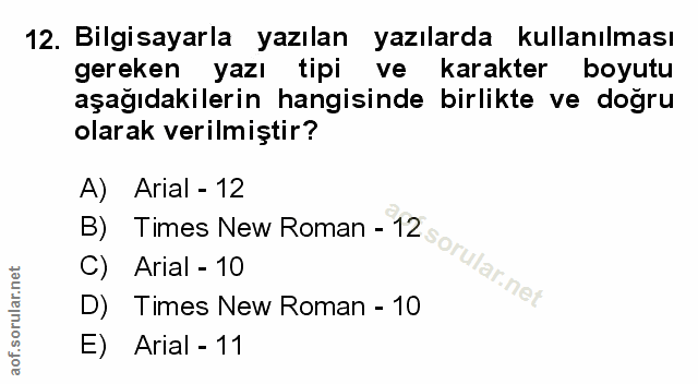 Soru 12