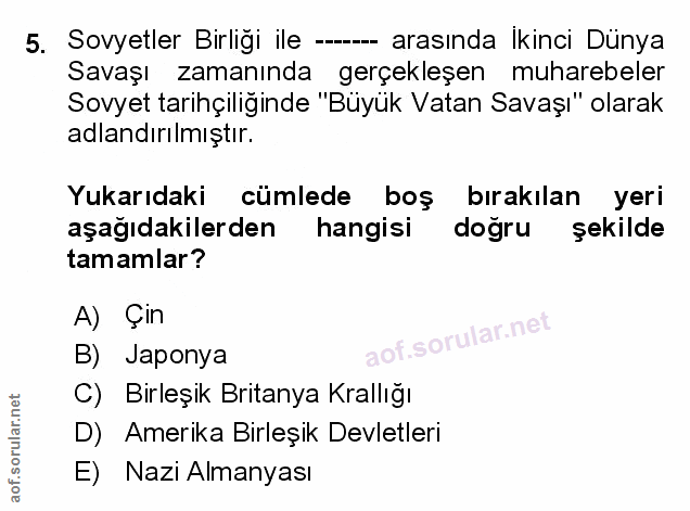 Soru 5