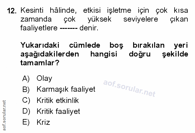 Soru 12
