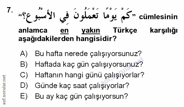 Soru 7