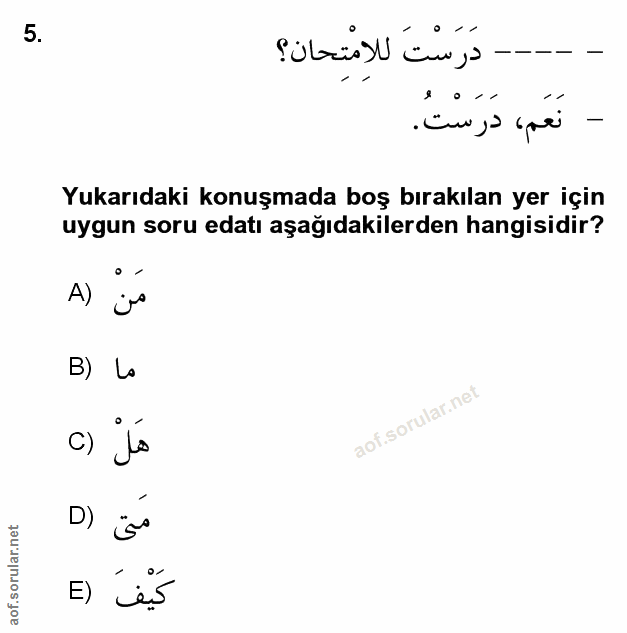 Soru 5