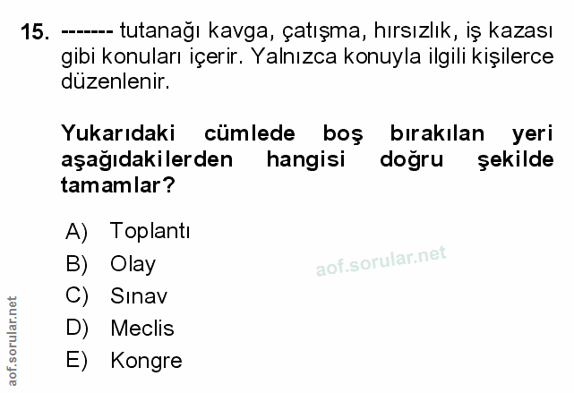 Soru 15