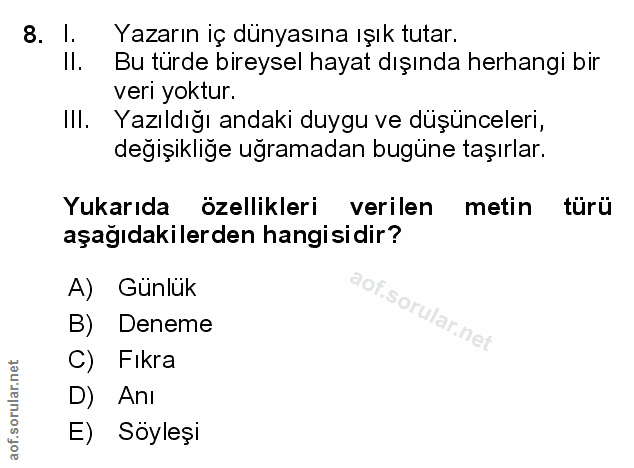 Soru 8