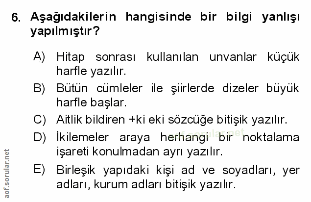 Soru 6