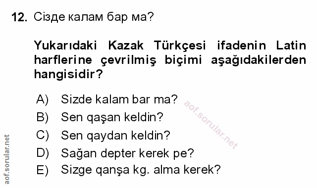 Soru 12
