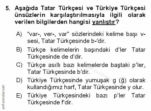 Soru 5