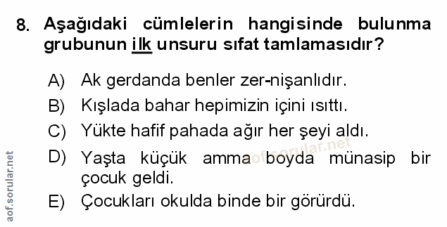 Soru 8