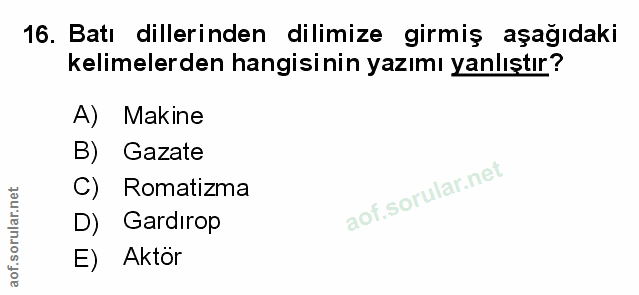 Soru 16