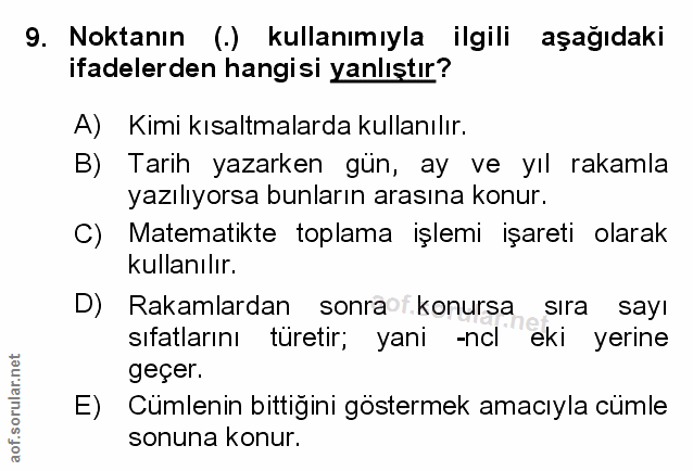 Soru 9