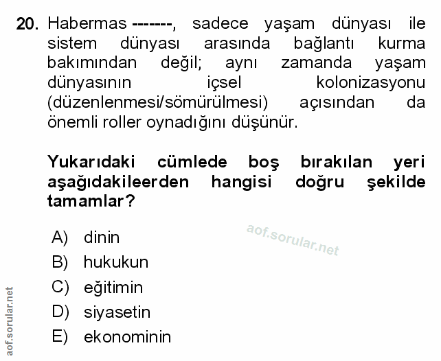 Soru 20