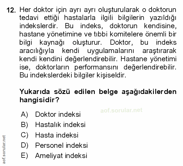 Soru 12