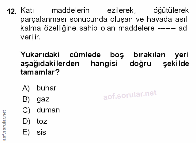 Soru 12