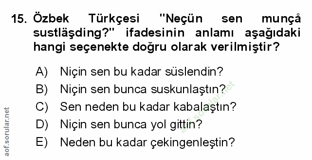 Soru 15