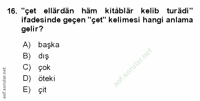 Soru 16
