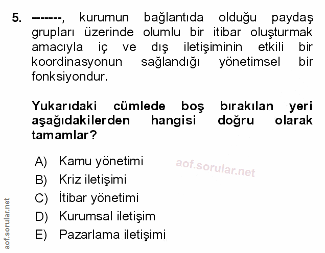 Soru 5