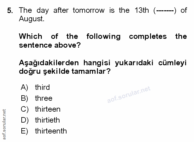 Soru 5