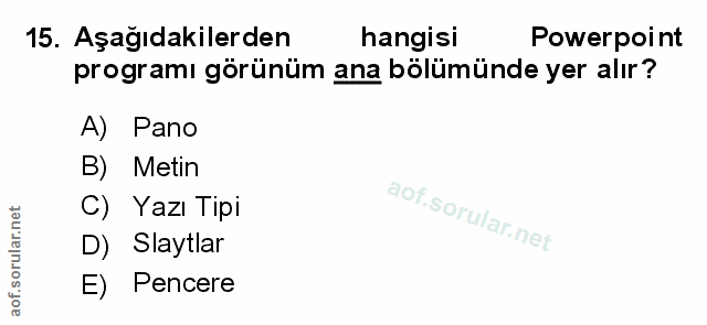 Soru 15