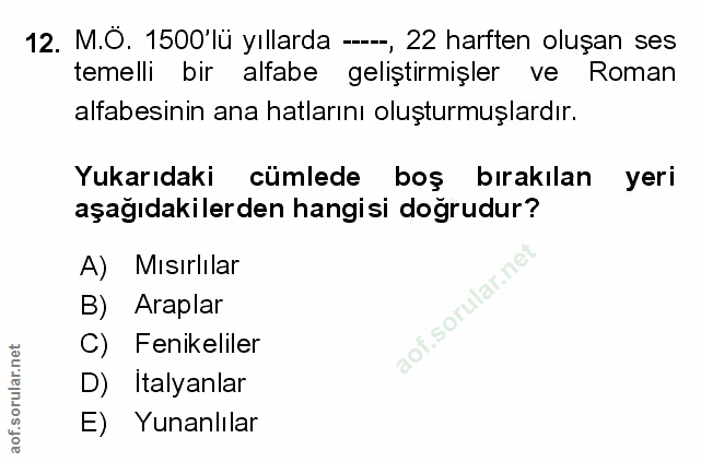 Soru 12
