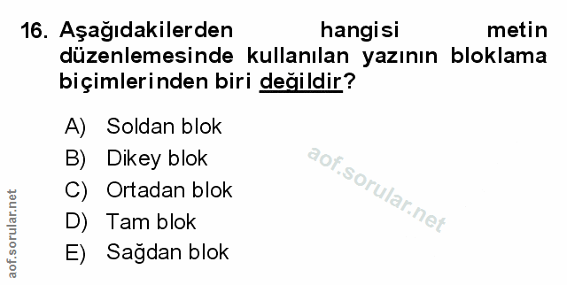Soru 16