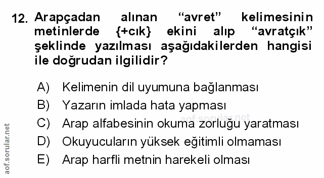 Soru 12